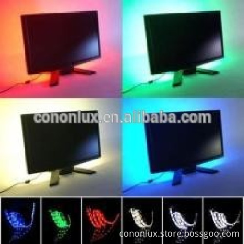 Cononlux 5V USB TV Backlight, color changing usb led lights tv back light